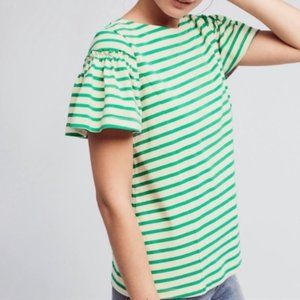 Anthropologie Lili’s Closet Ruffle Sleeved Top